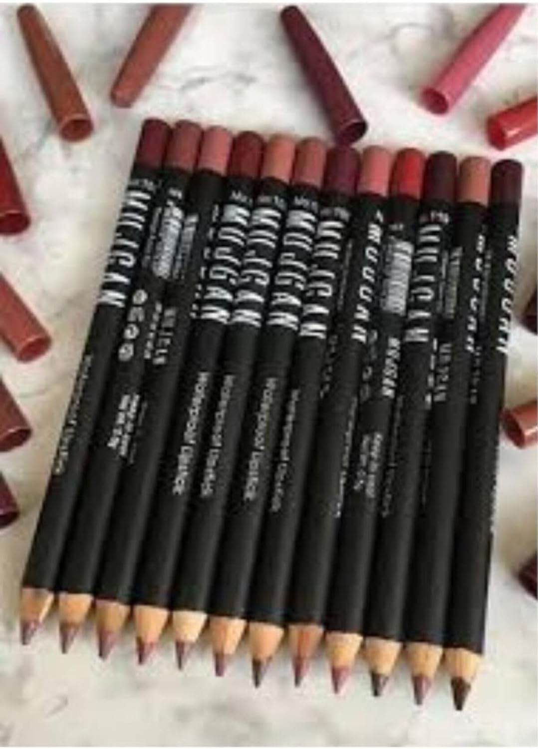 MUJGAN 12'li Set Pastel Renk Dudak Kalemi 12