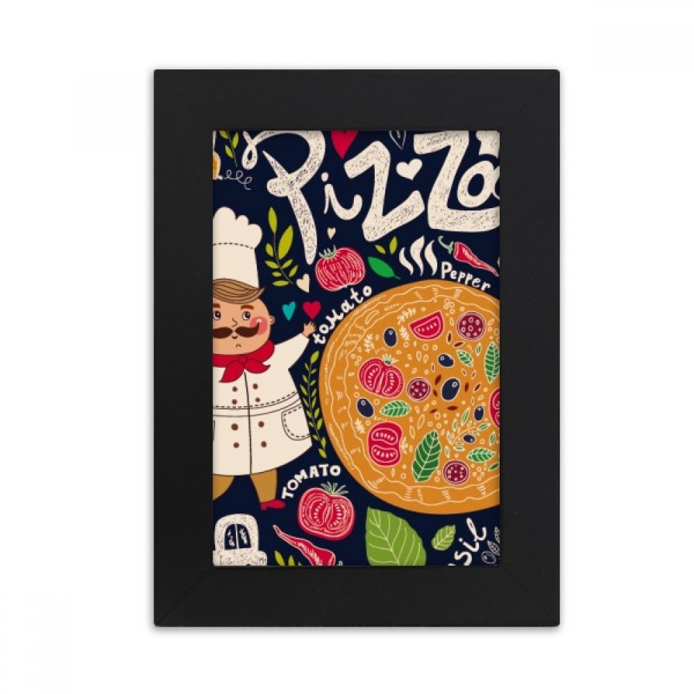 Cadre photo Italie pizza tomate pour décorer une table de cuisine