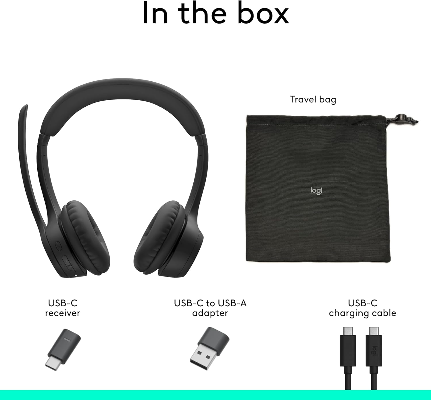 Contents of the Logitech Zone 305 box