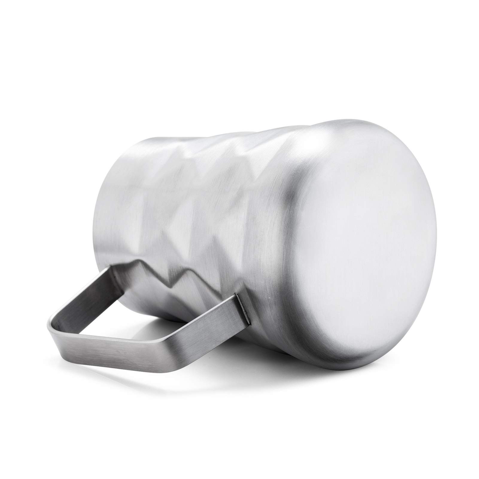 Dzbanek do Spieniania Mleka Mleko Frothing Dzban Ze Stali Nierdzewnej Kawa Espress Mlik Dzbanek Diament Special Powierzchni Szczotkowane Wykończenie Kawy Creamer Milk Milk (Size : 600ml)