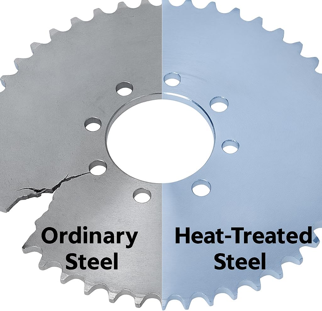 48 Tooth Go Kart Sprocket for #40/#41/420 Chain, 2-1/8" Bore, 8-Hole Mount, Fits Hubs w/ 2-1/8" BCD – Heat-Treated Steel for Go Karts & Mini Bikes