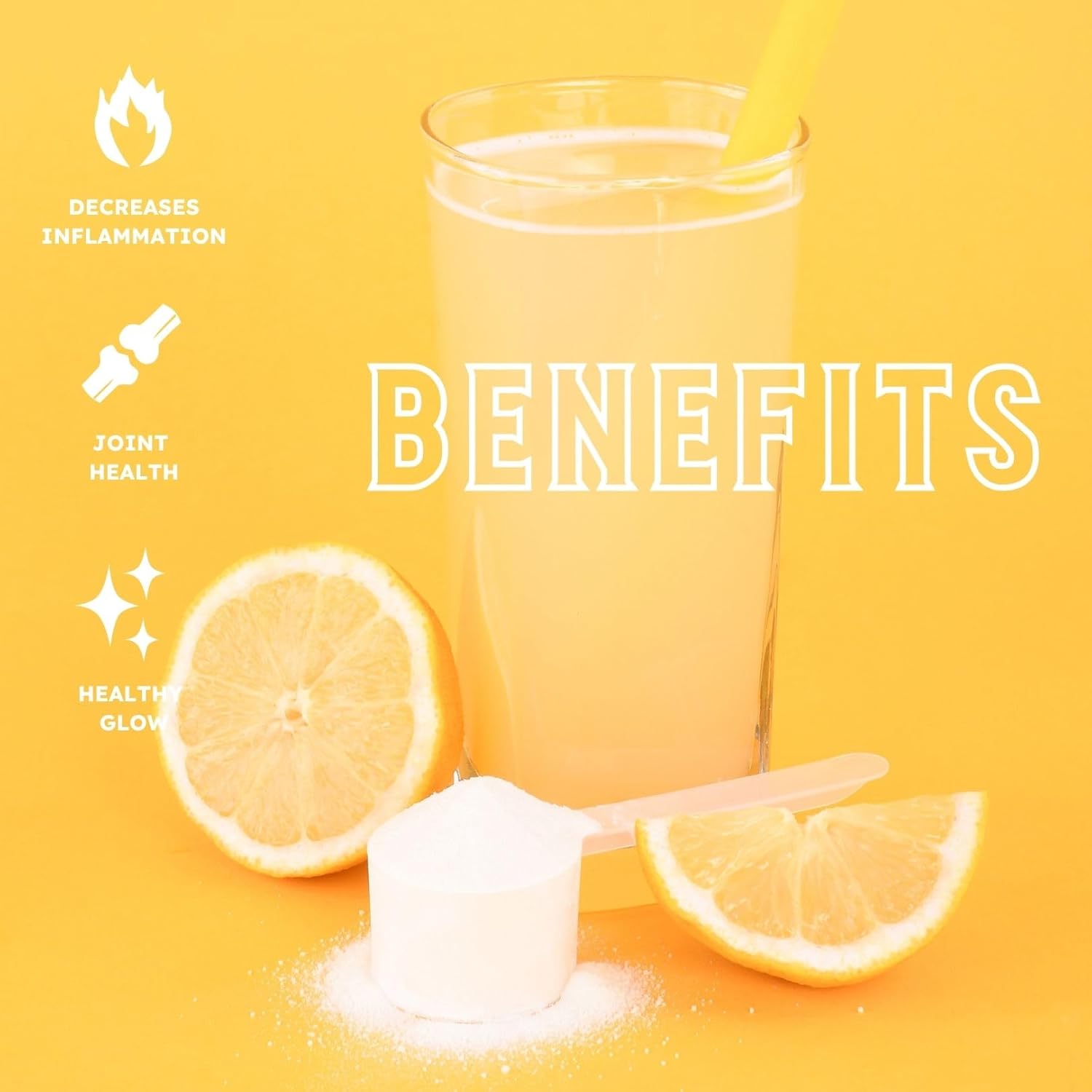 Earth Fed Muscle Lemonade Collagen Powder – Grass Fed Hydrolyzed Collagen for Women & Men - Healthy Bones, Skin & Hair - Types 1 & 3 Collagen Powder, 12g Per Serving, 33 Servings - Image 6