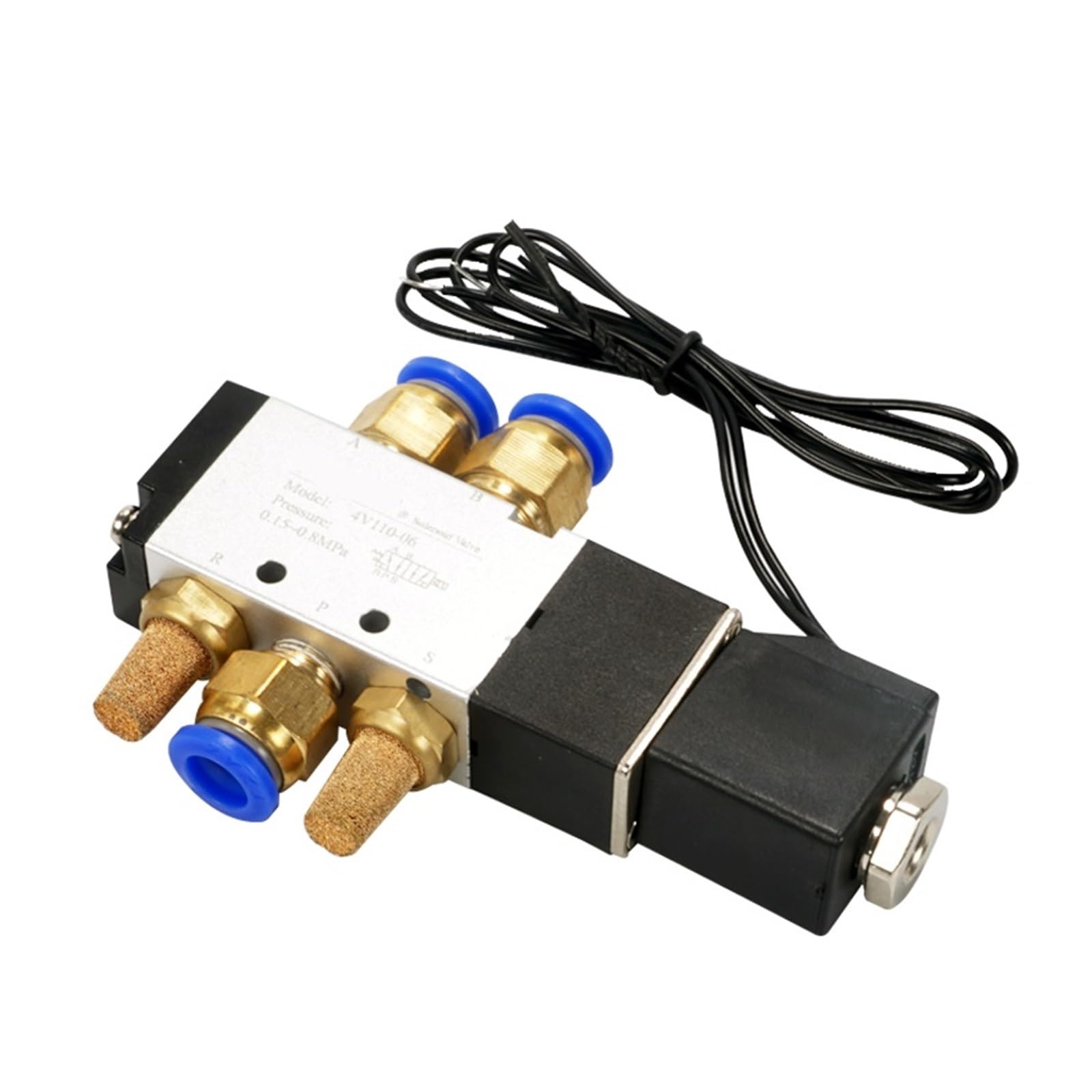 Válvula solenoide con conector de 8mm y retorno rápido de dos posiciones