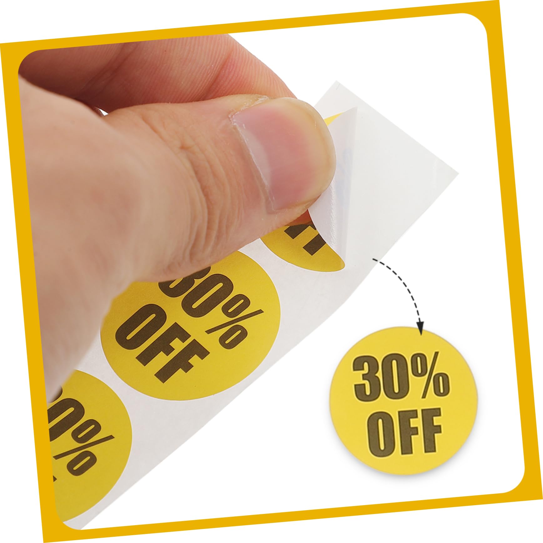 ARTIBETTER 3 Set Adesivi Dei Cartellini Dei Prezzi Cartellino Dettaglio Rimovibile Adesivi Per Etichette Alimentari Per Del Supermercato Yellow 3 * 3