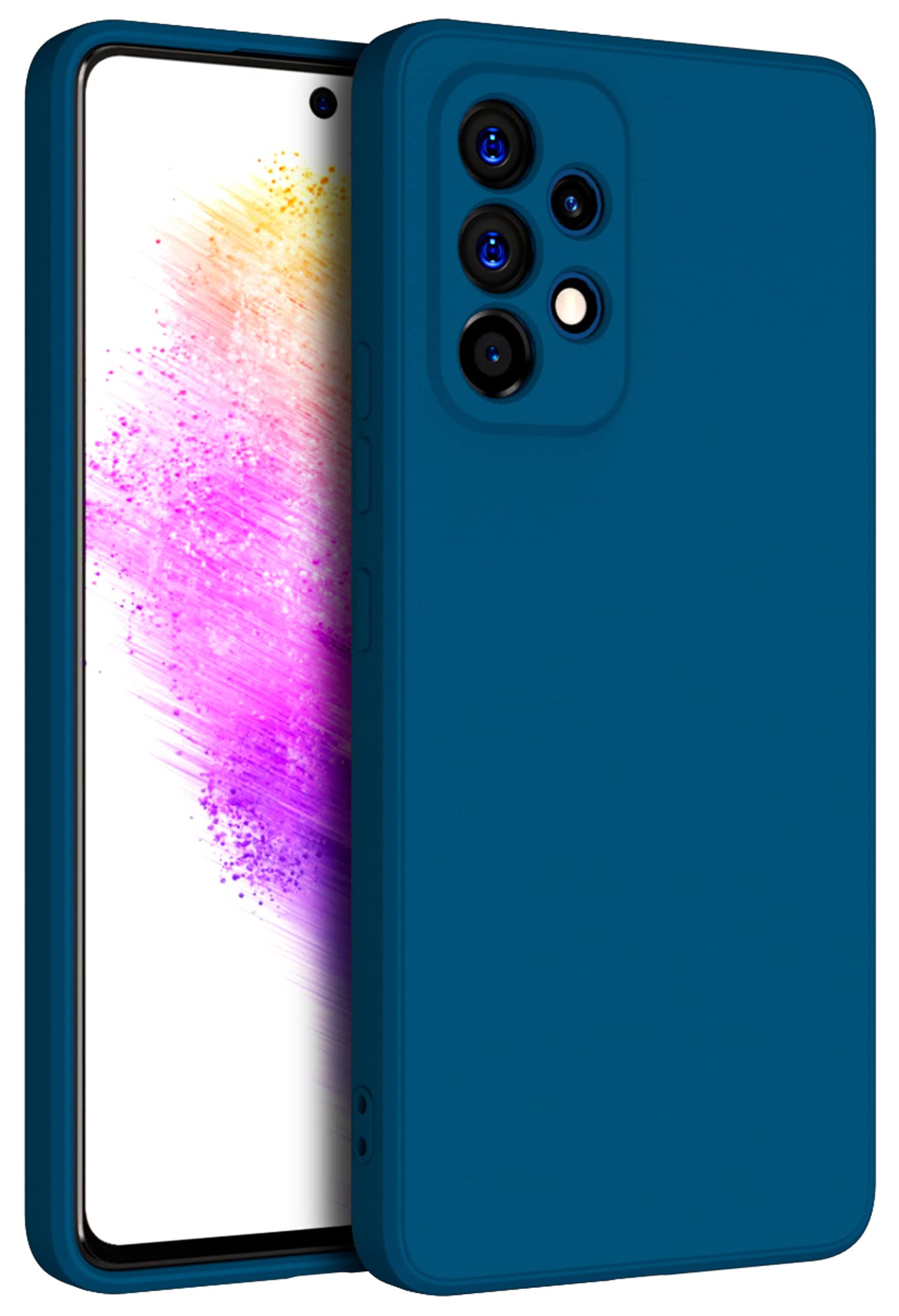 Kapa Matte Lens Protective Back Cover for Samsung Galaxy A53 (5G), Slim Silicone with Soft Lining Shockproof Flexible Full Body Bumper Case (Blue) (B09Z52QXPT) Amazon Price History, Amazon Price Tracker