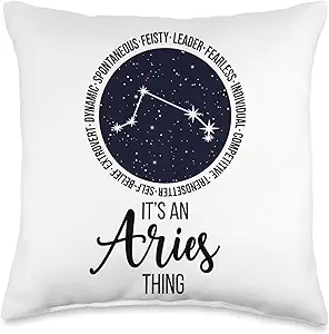 It's An Aries Thing Aries Zodiac Sign Aries Birthday Throw Pillow