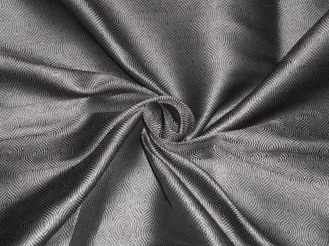 Brocart de soie argent grisâtre haut de gamme BRO393 de 44" de large