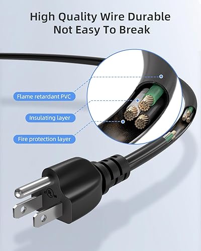 Miniatura 3 de Cable de alimentación para olla a presión eléctrica instantánea, olla rápida de potencia, olla arrocera, microondas, máquina de leche de soja y más