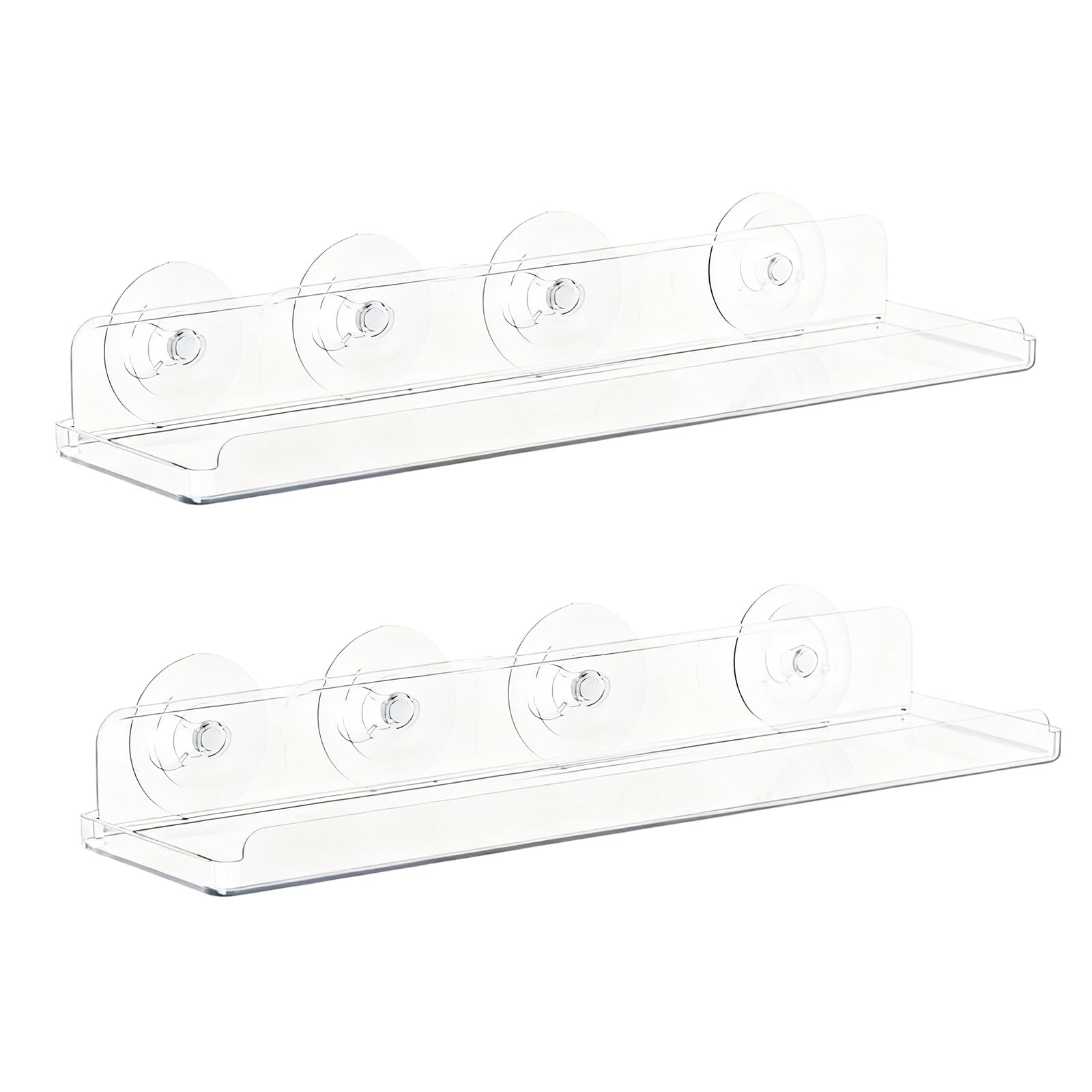 Nucelit Of 1 Easy to Installation Acrylic Suction Cup Display Stand for Succulents Plant Wall Hanging Rack Window Sill Plant Shelf for Window Stand