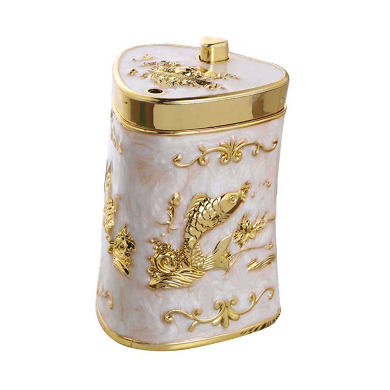 BRIGHTFUFU 1pc Press Type Toothpick Organizer Box Decorative Automatic Toothpick Dispenser for Home Kitchen Compact Lightweight Design Easy to Use Finish