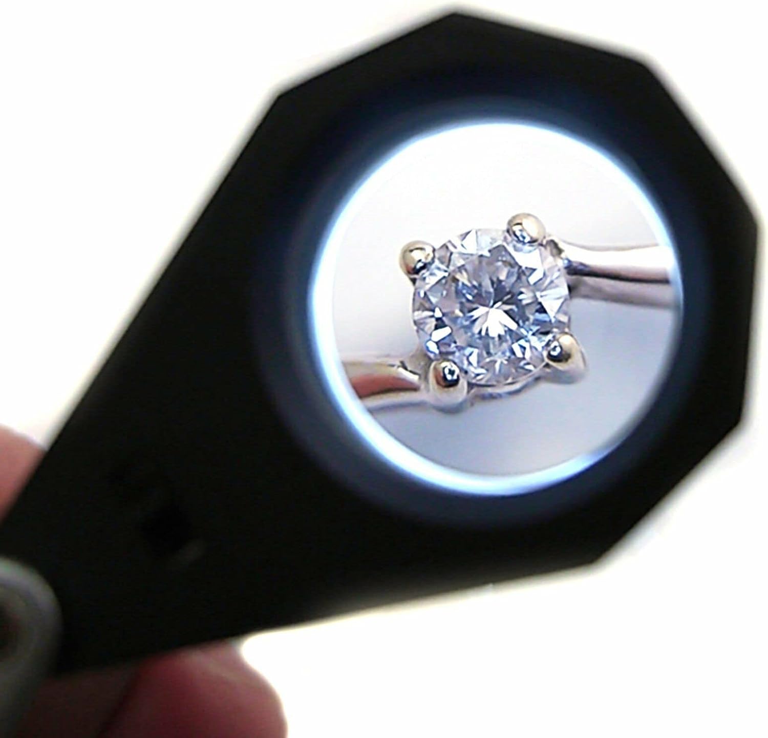 10x21mm Triplet LED Illuminated Jewelers Magnifying Eye Loupe Magnifier