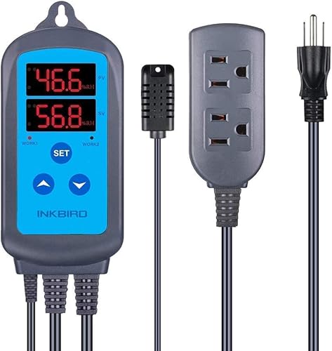 Miniatura 3 de Inkbird Controlador de temperatura ITC-308 con paquete de controlador de humedad IHC-200