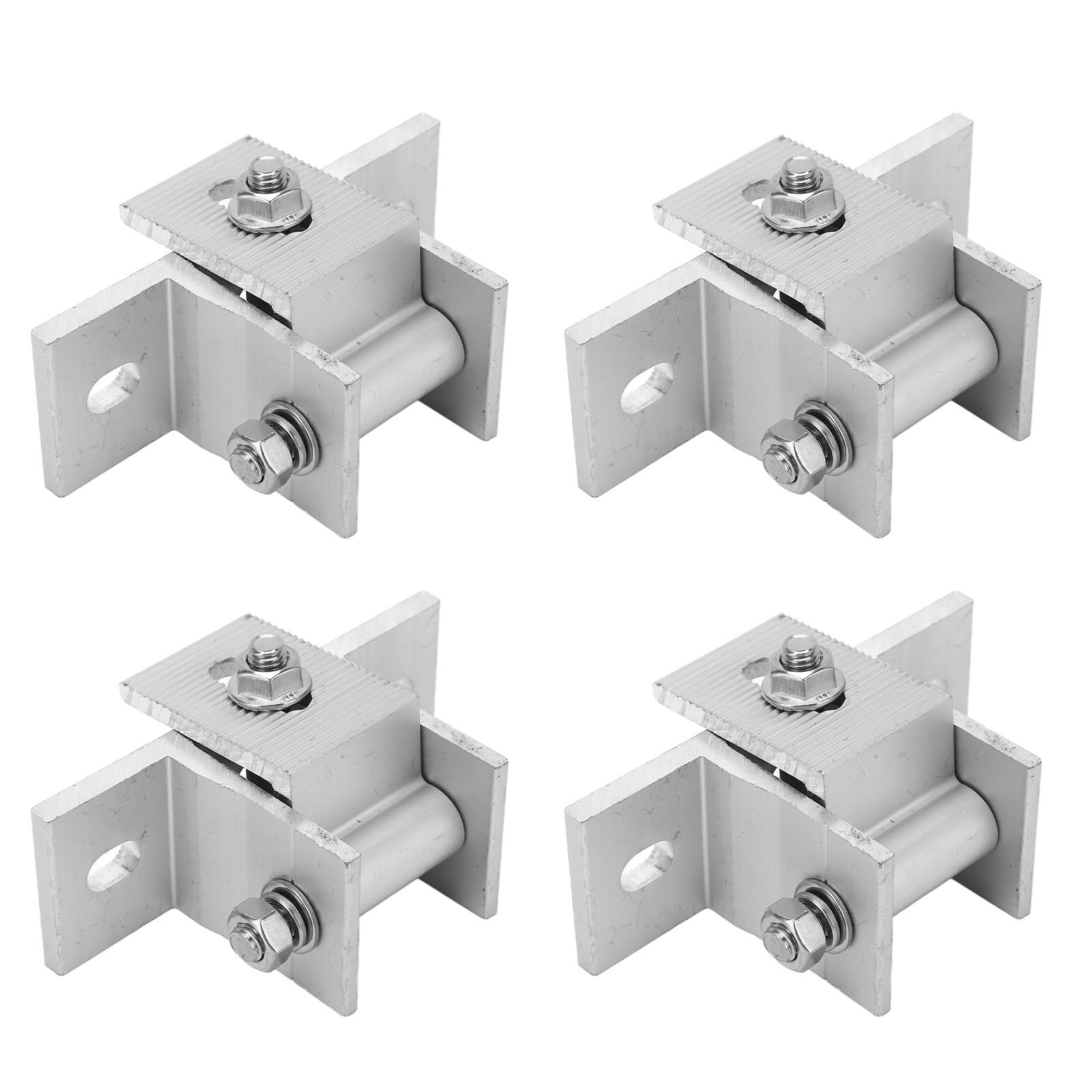 4 Set Piedino per Staffa di Montaggio per Pannello Solare, Kit Staffe di Montaggio per Pannello Solare, Supporto per Montaggio su Pannello Solare per Tetto