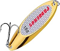 Vista 21 de PROBEROS Cucharas de pesca señuelos cebos para lubina, aparejos de cebo de jigging con ganchos agudos, cuchara de metal duro, señuelo de pesca