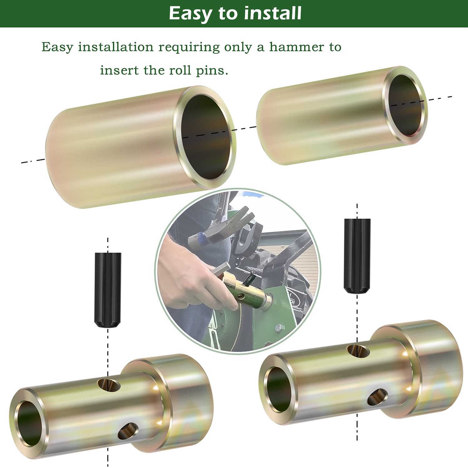 @takimitti Danti TK95029 Cat 1 Quick Hitch Adapter Bushing Kit with