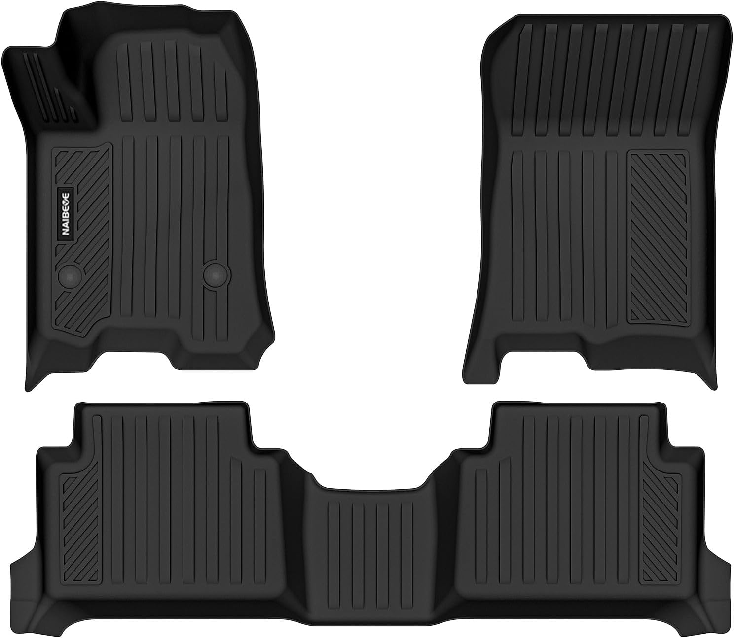 Naibeve Floor Mats for 2023 2024 2025 2026 Chevrolet Chevy Colorado/GMC Canyon - All Weather Custom Fit for Chevy Colorado Floor Mats Liners Front & Rear Row Waterproof Interior Accessories