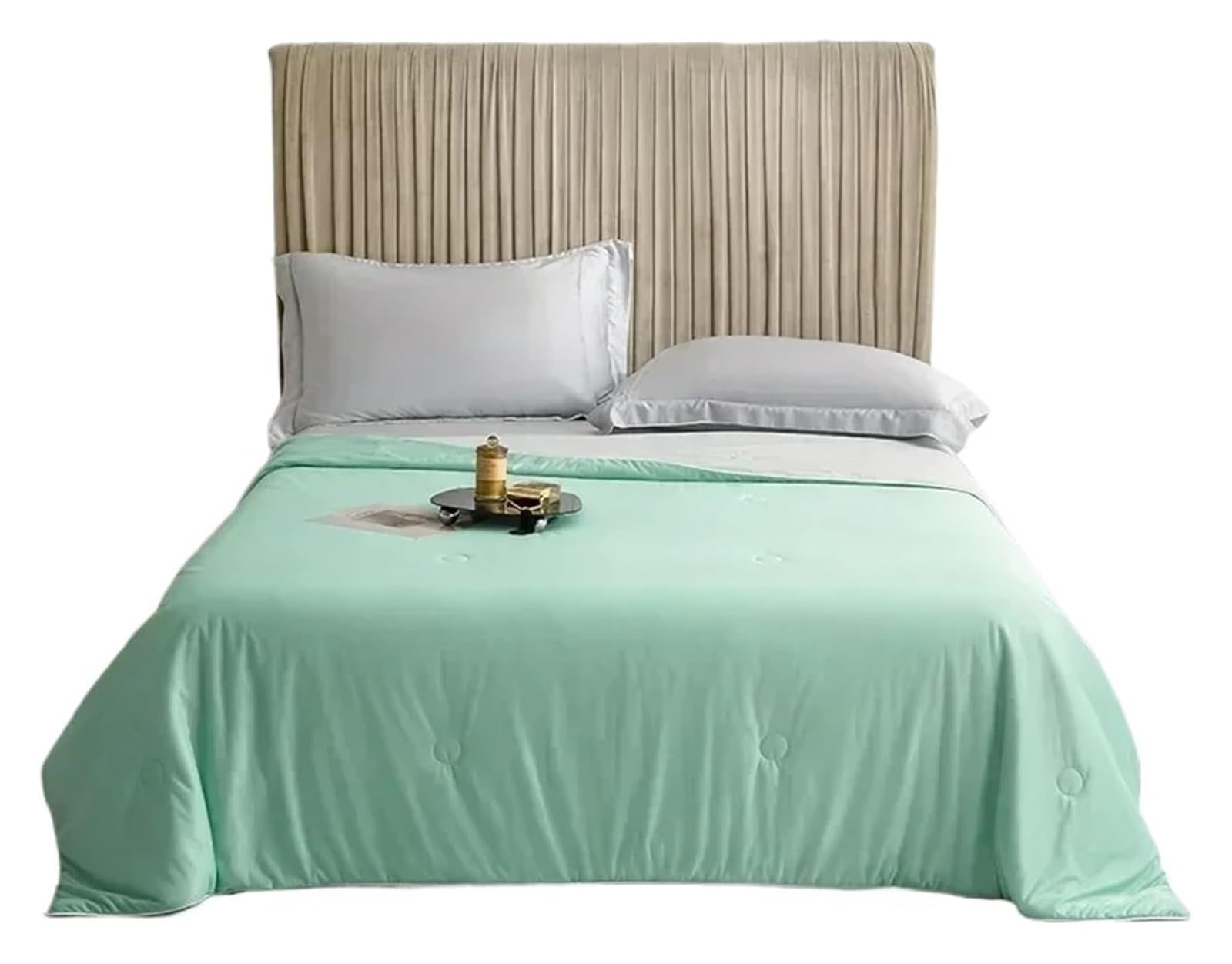 EBzvblxm Cooling Blanket for Summer, Polyester Cooling Blanket Multicolor Multiple Sizes(Green,200x230 cm)