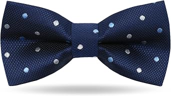 LJBFNN Bow Ties for Boys, Kids Polka Dot Bow Tie Pre-tied Clip on Bowties for Girls School Party Wedding Concert Celebration