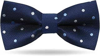 Bow Ties for Boys, Kids Polka Dot Bow Tie Pre-tied Clip on Bowties for Girls School Party Wedding Concert Celebration