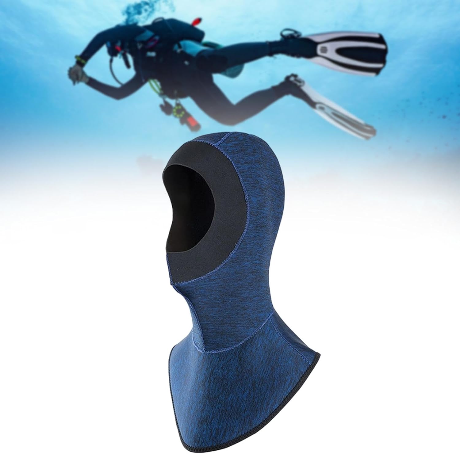 kowaku Wetsuit Hood,Dive Cap Surfing Thermal Hood Protection Diving Hood,Wetsuit Hat Cap for Sailing Snorkeling Swimming Men Kids