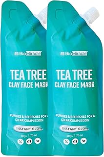 BioMiracle Tea Tee - Máscara facial de arcill...