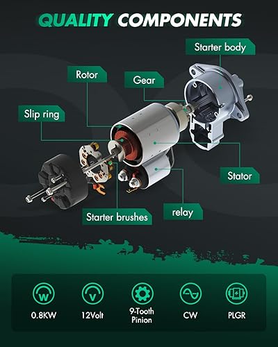 Miniatura 502 de SCITOO Arrancadores Nuevo Ajuste para Nissan Frontier Pickup Xterra 2002 2003 2004 3.3L 17859
