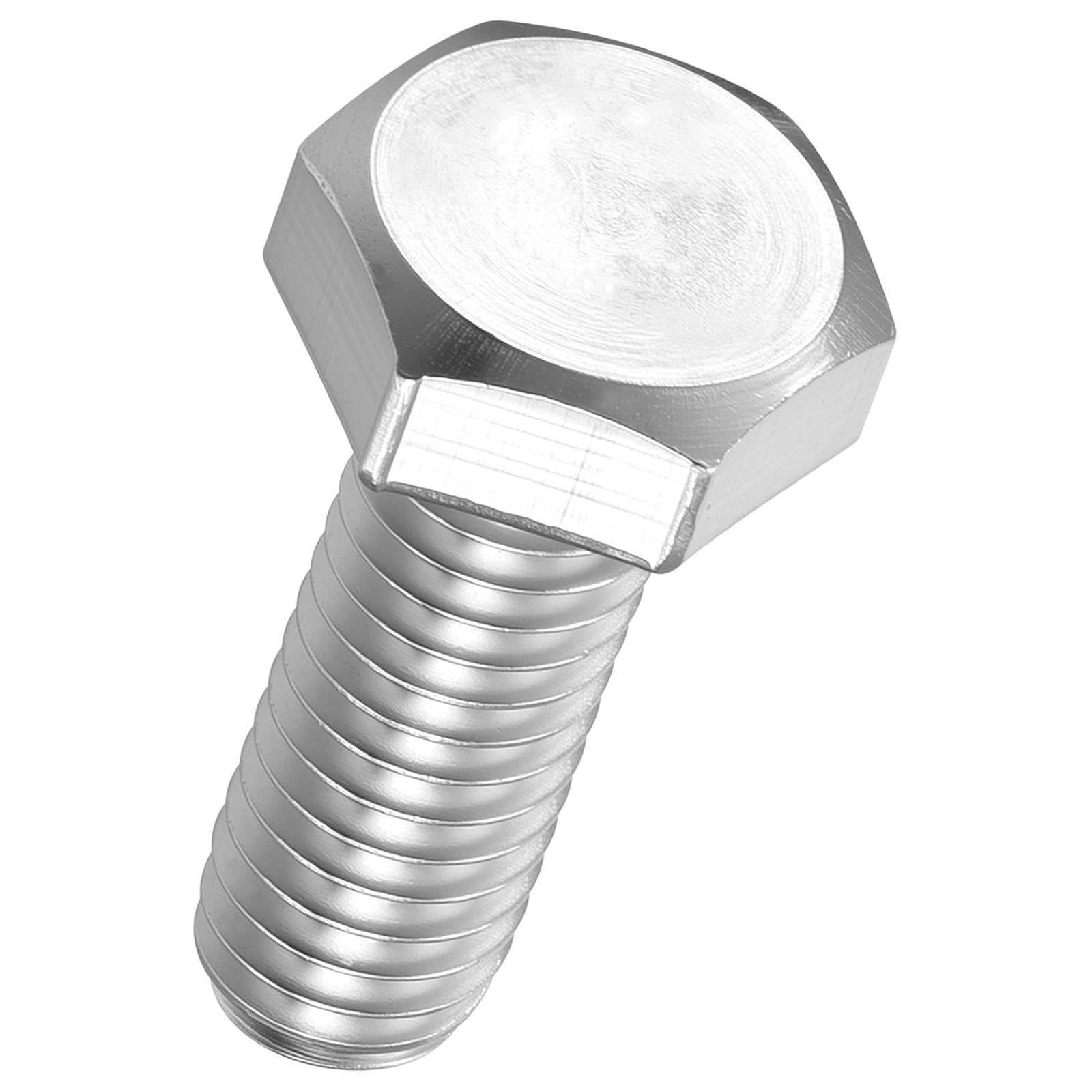 Kozelo 20 Pcs Hex Head Screws Bolts - [M6-1x16] 304 Stainless Steel Grade A2-70 Fully Threaded Hex Tap Metric Hexagon Head Machine Bolts Right Hand External Hex Drive, Silver — image 1