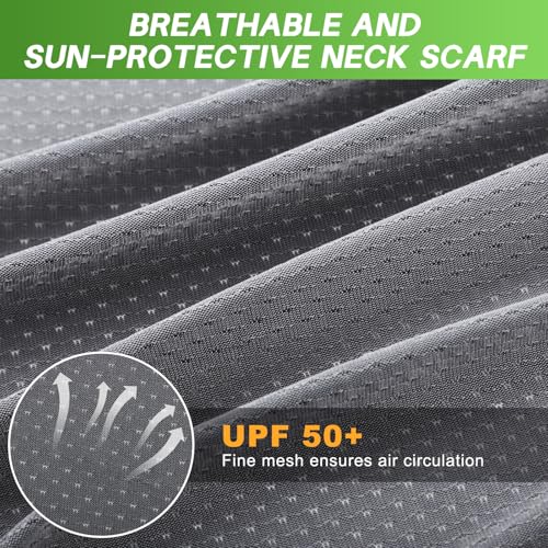 Image of Geyoga 3Pcs UV Sun Protection Neck Drape | Adjustable Neck Shade, Mesh Neck Sun Protection, Breathable Sun Protector, Hat Drape for Fishing, Hiking and Outdoor Work