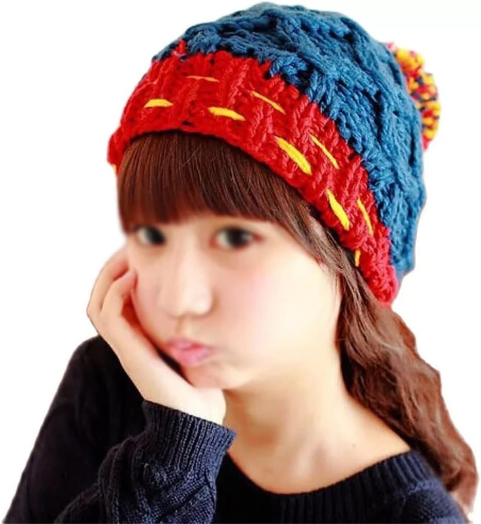 Knitted Winter Casual Hats Wool Warm Ski Versatile and Comfortable