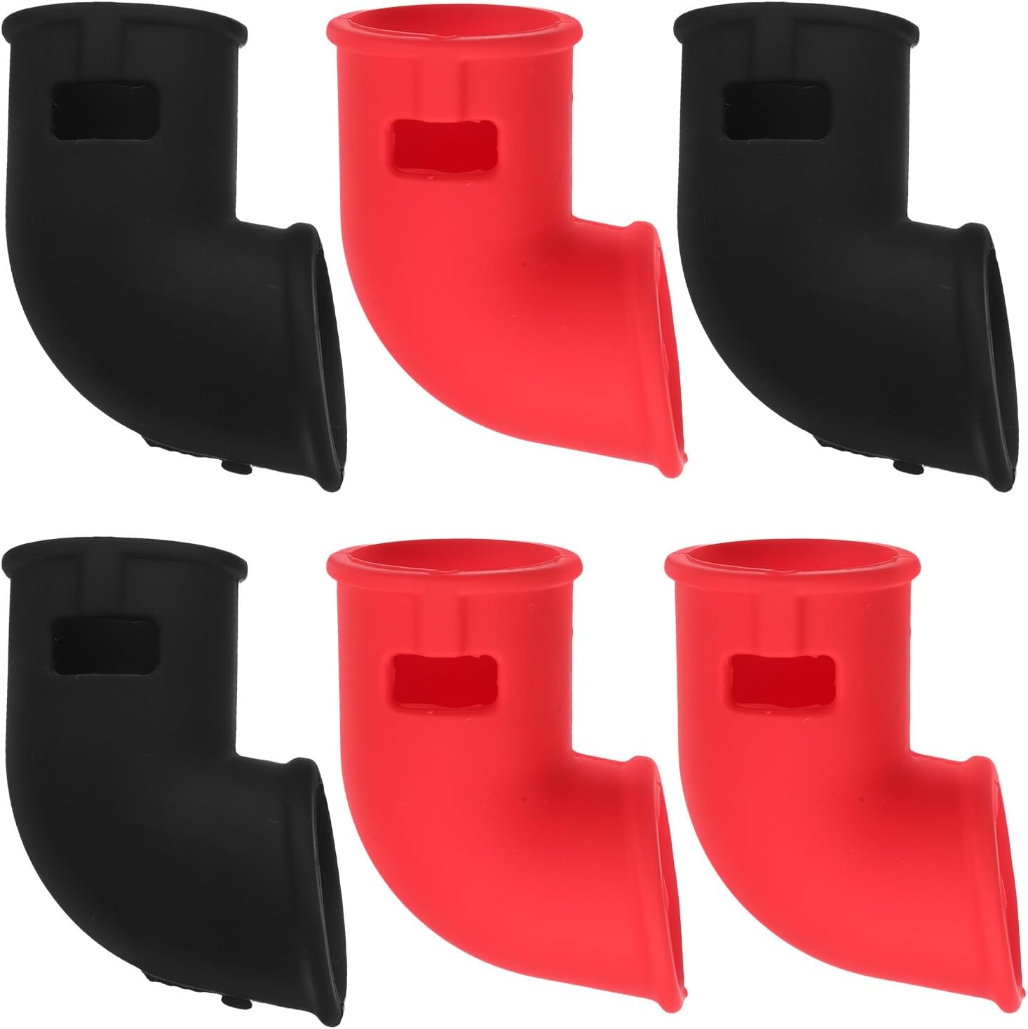 6pcs Pressure Cooker Accessories Silicone Steam Release Diverter Tubes Pressure Cooker Venting Valve Replacement Kitchen Parts