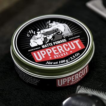 UPPERCUT DELUXE Matte Pomade for Men Medium Hold, No Shine, Water-Based Hair Styling Cream, Easy Wash Out, Natural Matte Finish, 3.5 oz / 100 g