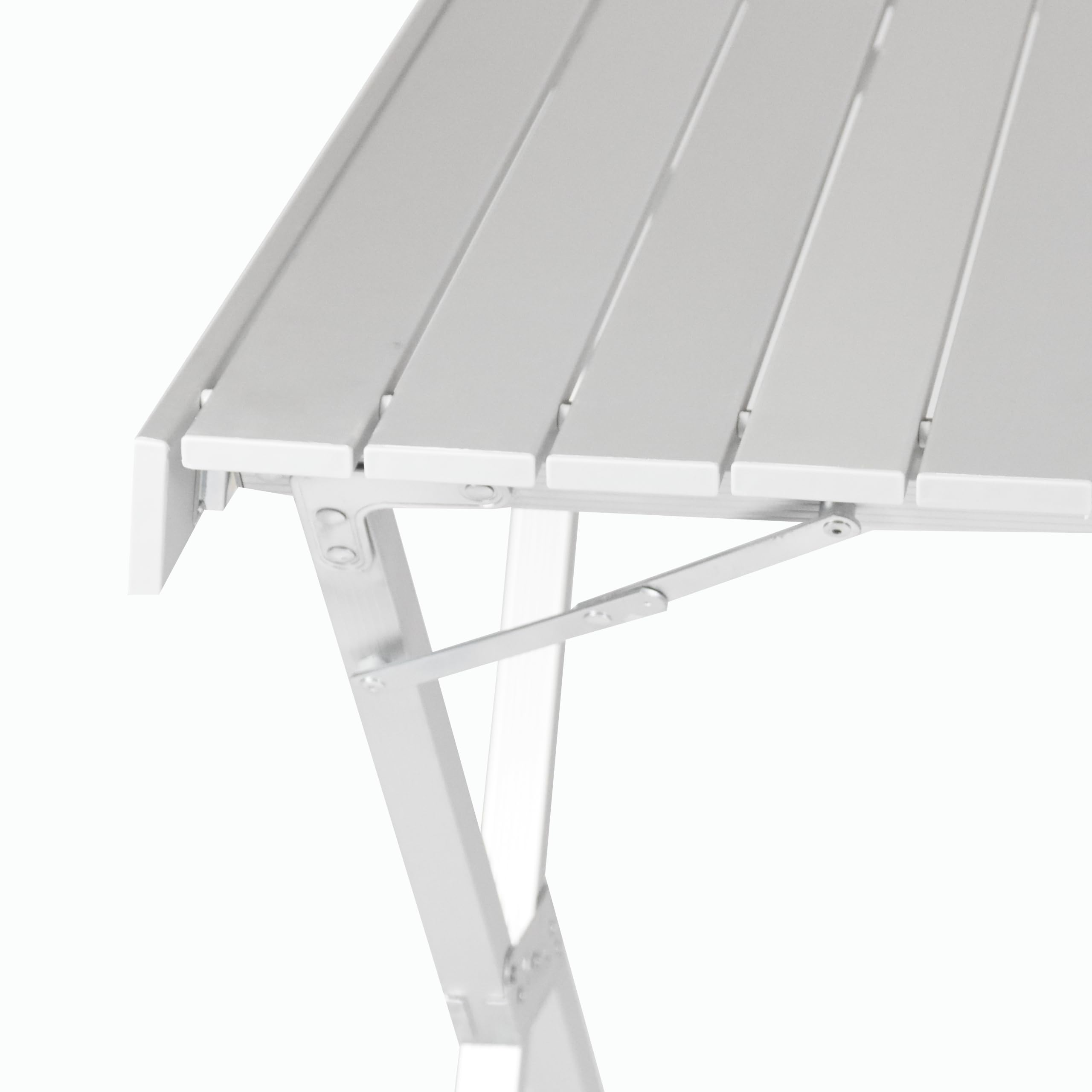 Nexos Trading Campingtisch mit Tragetasche Aluminum, grau Gartentisch Partytisch Buffettisch klappbar 108x71x72 cm