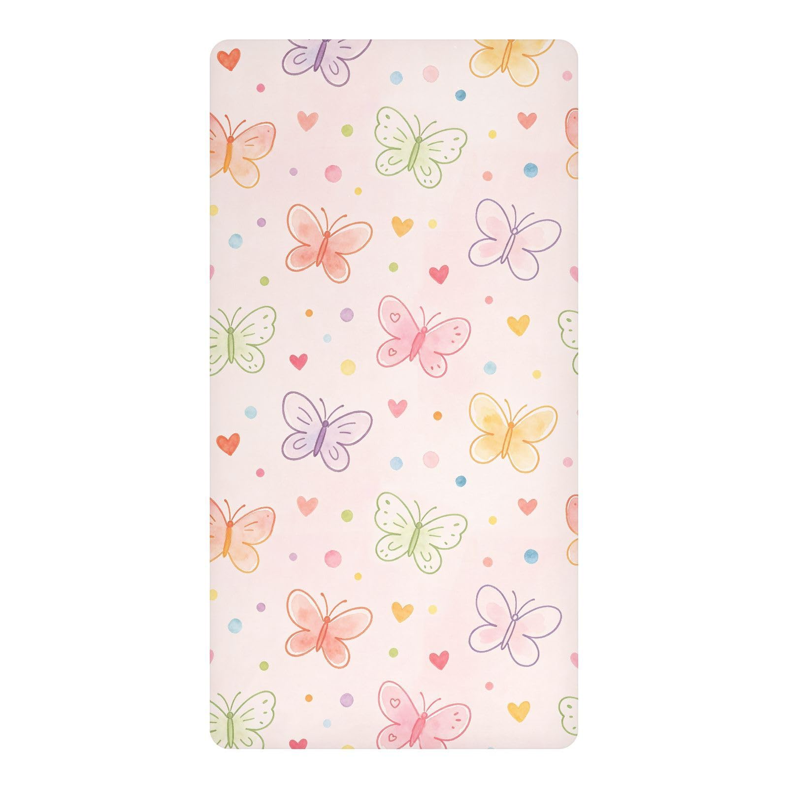 Drap de matelas imperméable bébé rose 132x71 cm