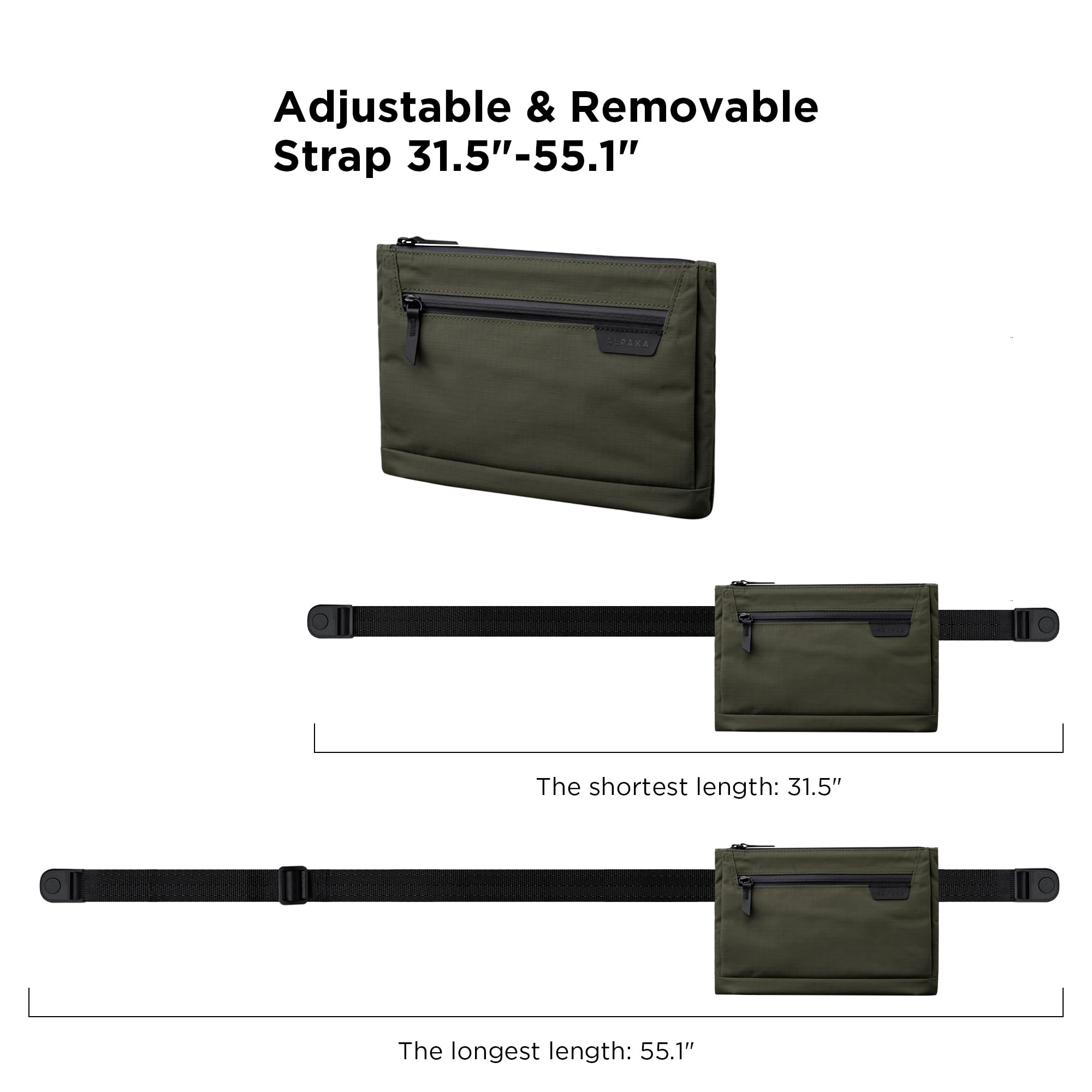 ALPAKA Zip Pouch Max V2 – Umhängetasche 2L