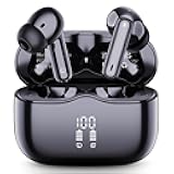 Wireless Earbuds, Bluetooth 5.4 Headphones in Ear with 4 ENC Noise Cancelling Mic, New Wireless Earphones HiFi Stereo Deep Bass 40H Playtime, In-Ear Bluetooth Earbuds LED Display IP7 Waterproof, USB-C