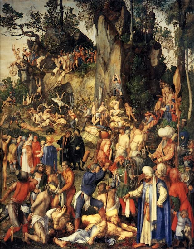 Impression d'affiches Le Martyre des Dix Mille Albrecht Durer toile 60x90cm poster art portrait