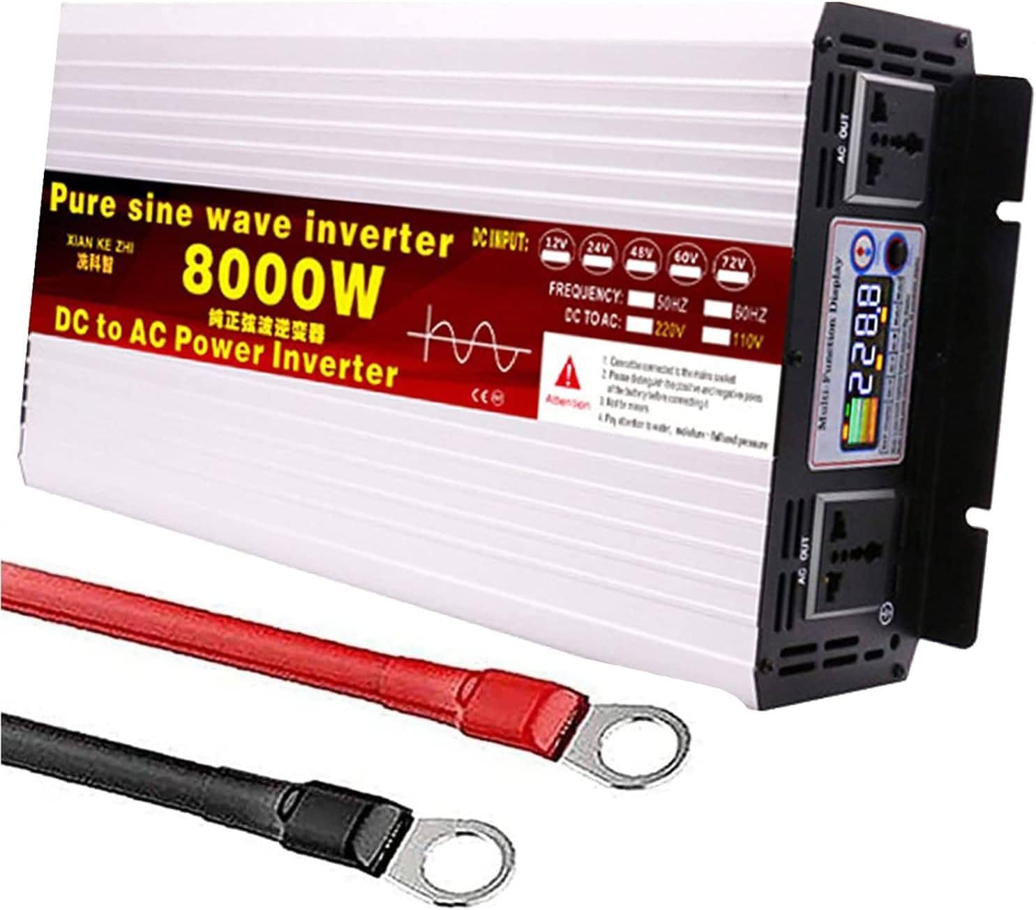 Onduleur pure sinus 8000W convertisseur 60V en 110V pour maison