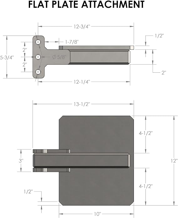 Bulletproof Flat Plate Attachment