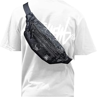Large Black Waist Bag Fanny Pack For Men Women Belt Bag Pouch Hip Bum Bag Chest Sling Bag With Headphone Jack, Premium Waterproof Lightweight Fanny Pack For Sport Gym Workout Travel Work Commuting