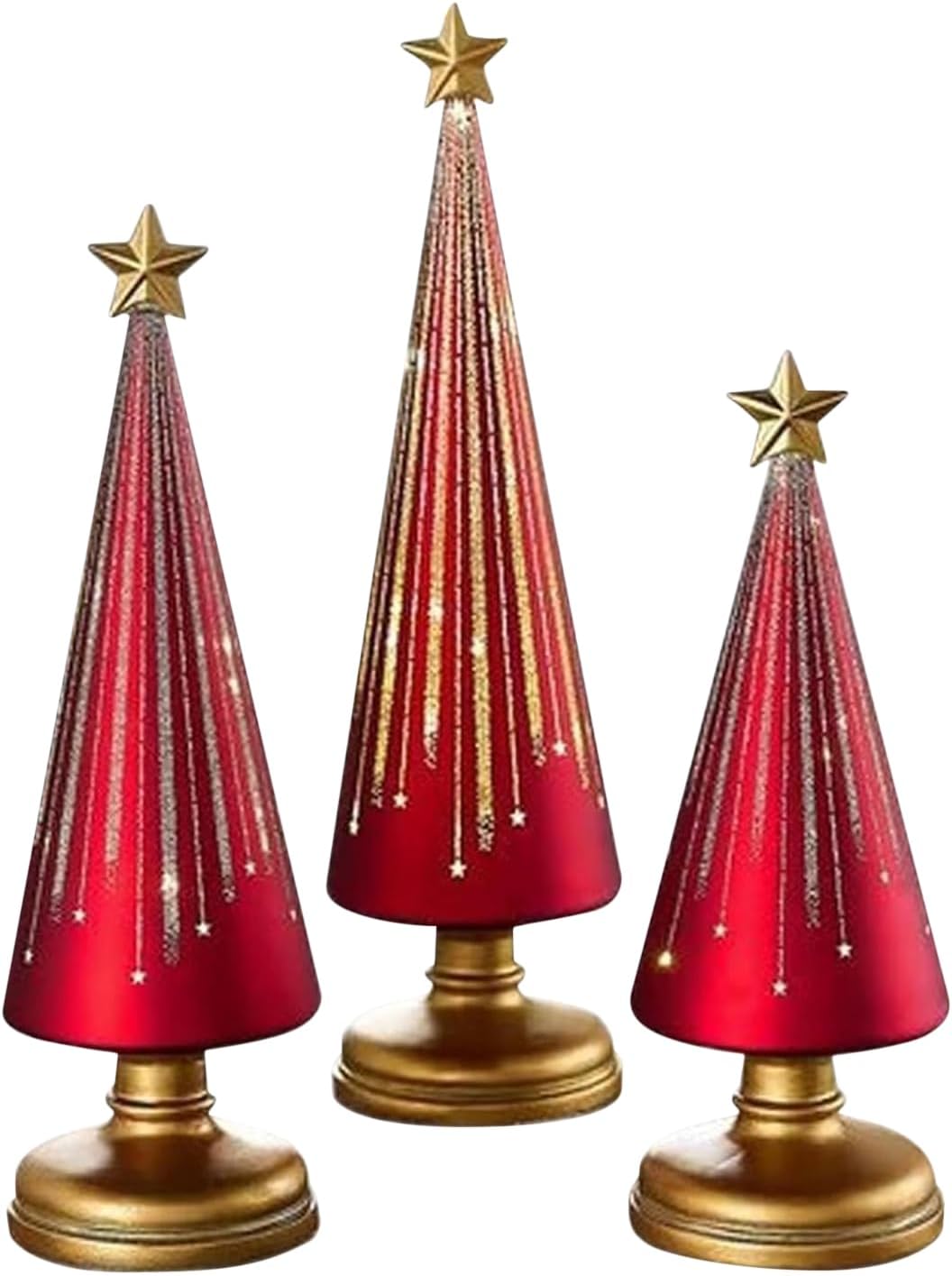 Night Starry Trees | Resin Christmas Ornaments Tree | Holiday Decorations for School Classroom Living Room Apartment Holiday Home Party Car