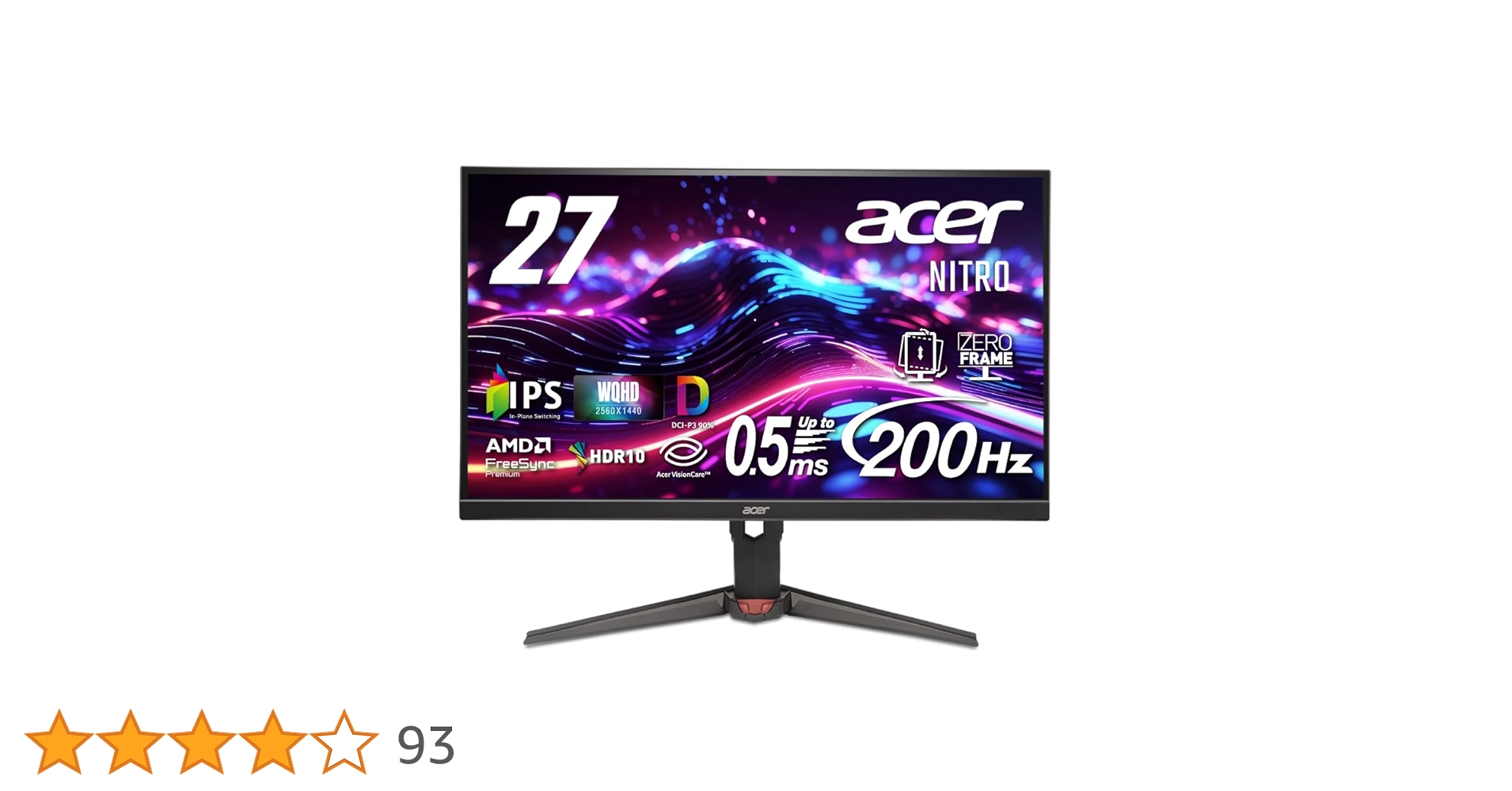 Acerゲーミングモニター27インチ極美品 Amazon.co.jp: Acer ゲーミングモニター Nitro 27インチ WQHD
