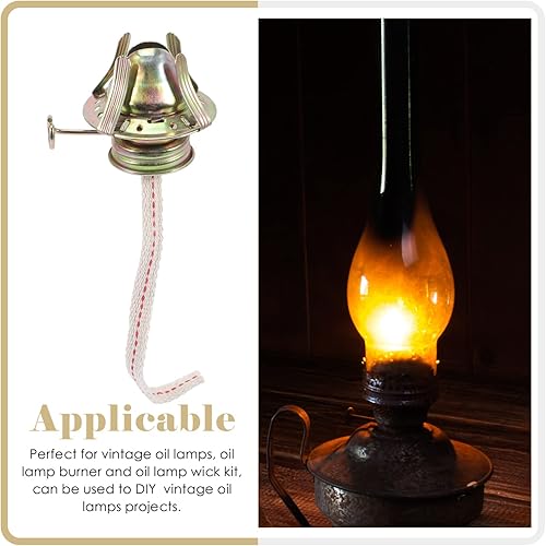 Miniatura 9 de Lámpara de quemador de aceite, lámpara de aceite de queroseno, piezas de lámpara de aceite de queroseno, soporte para chimenea de aceite, quemador