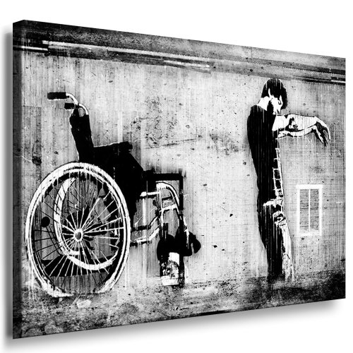 artfactory24 Graffiti de Banksy Graffiti Street Art toile sur châssis  Impressions d'art, toile Photos, images, Poster mural, peinture, Pop Art Décoration