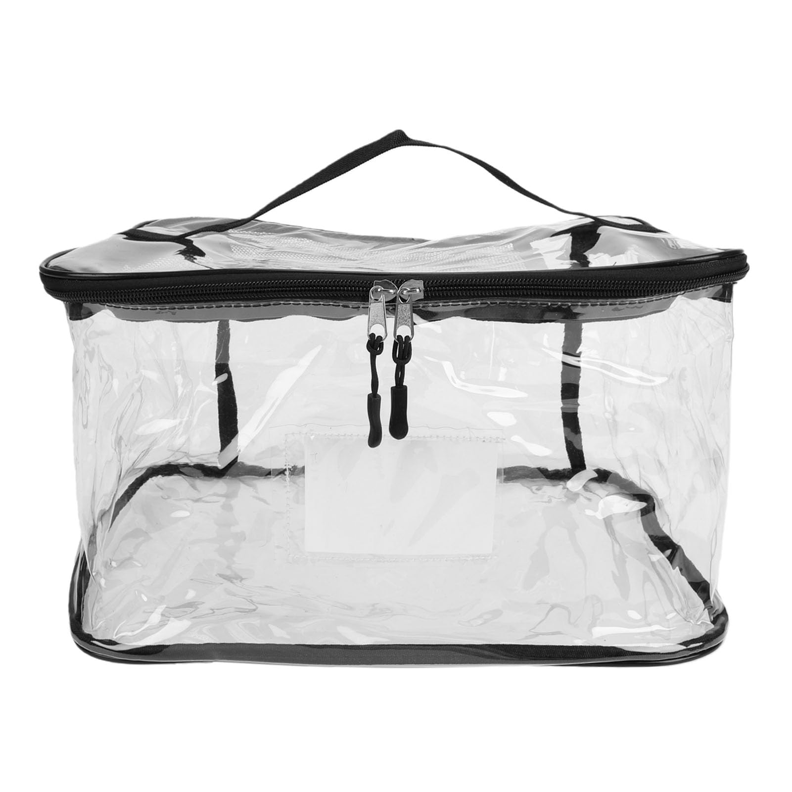 Duokon Bolsa de Almacenamiento de Juguetes de PVC Transparente, Impermeable, con Cremallera Metálica Reforzada y Asas, para Juguetes y Artículos de Viaje