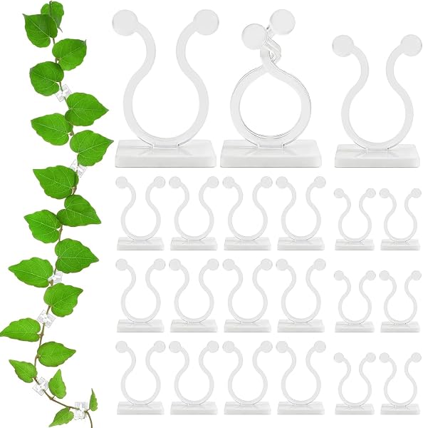 140 clips adhésifs pour plantes, deux tailles