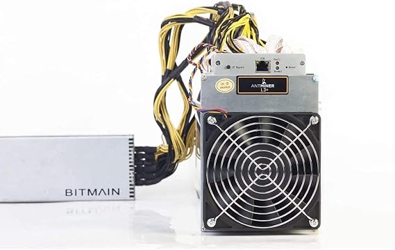 Bitmain ANTMINER L3++ ASIC Miner Scrypt Litecoin 580MH/s LTC Come with Doge Coin Mining Machine with New PSU APW7 Power Supply Blockchain Miners (Bitmain Antminer L3+)