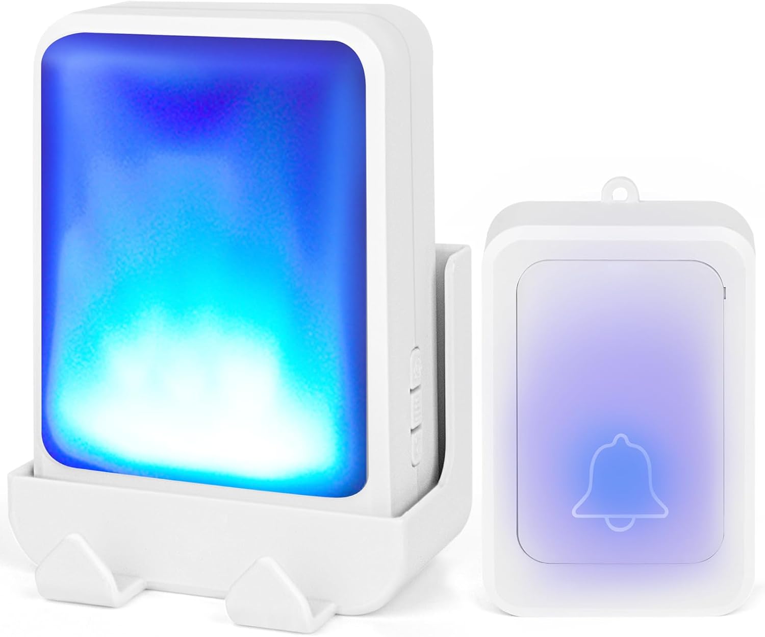Wireless Caregiver Pager Nurse Alert System SOS Call Button Flashing Pager Nurse Calling Alert System with 28 Melodies 4 Adjust Volume Levels for Patients Seniors Elderly