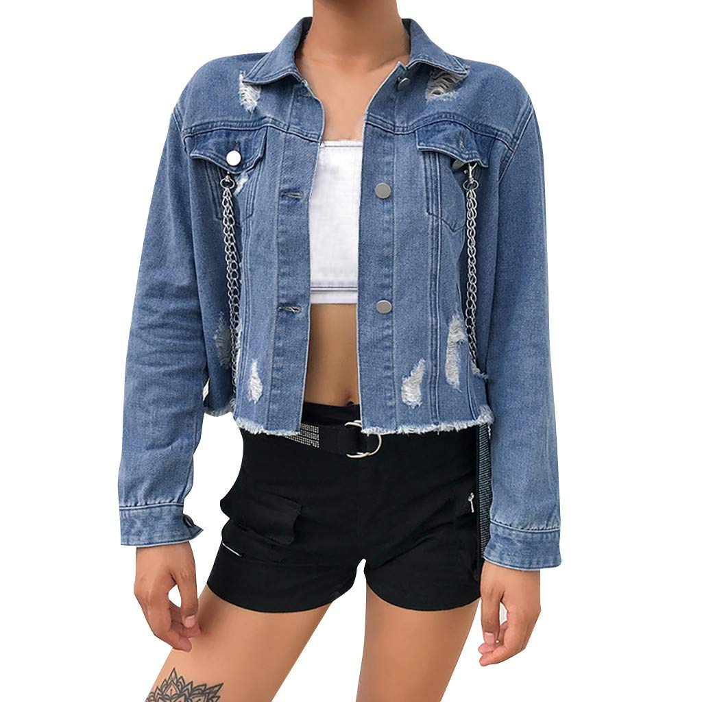 Denim Jacket Jean Outercoat : Amazon 