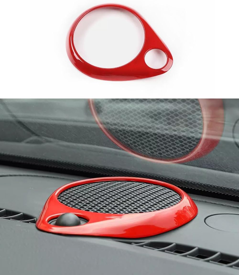 Car Accessories Fit for Jeep Grand Cherokee 2011-2020 ABS Interior Central Control Dashboard Speaker Horn Cover Trim 1PC Set (Chrome)