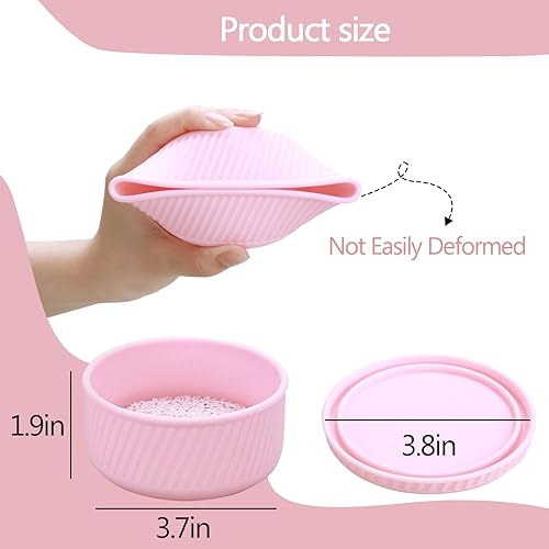 Miniatura 4 de Soporte de jabón a prueba de fugas, soporte de silicona para barra de champú con capa de drenaje, contenedor de jabón de viaje con tapa para ducha,